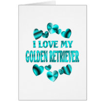 GOLDEN RETRIEVER Love Greeting Cards