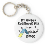 Golden Retriever Mix Agility Dog Key Chain