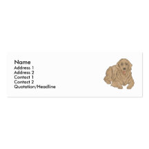 Golden retriever modèles de cartes de visite