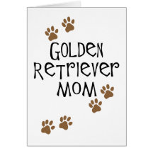 Golden Retriever Mom Card