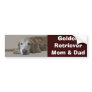Golden Retriever Mom & Dad Bumper Sticker