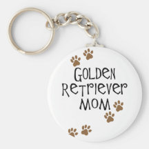 Golden Retriever Mom Keychain