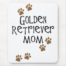 Golden Retriever Mom Mouse Pads