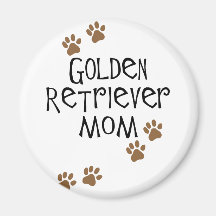 Golden Retriever Mom Refrigerator Magnet