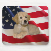 Golden Retriever Mousepad All American Puppy