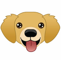 Golden Retriever Photo Sculpture Keychain