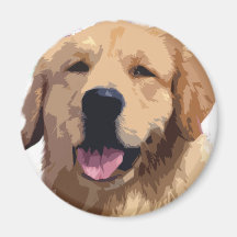 Golden Retriever.png Fridge Magnet