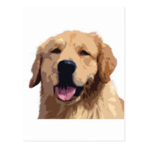 Golden Retriever.png Post Card
