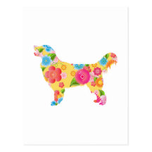 Golden Retriever Postcard