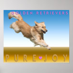 Golden Retriever Poster 'Pure Joy'