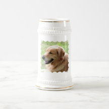 Golden Retriever Pup Beer Stein Coffee Mugs