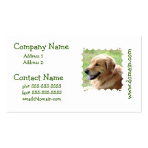 Golden Retriever Pup Business Cards