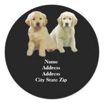 Golden Retriever Puppy Address Label