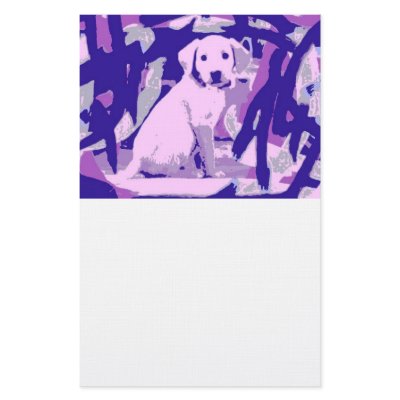 Golden Retriever Puppy Dog Stationery by JustGreatCards