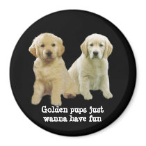 Golden Retriever Puppy Magnet