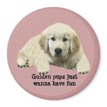 Golden Retriever Puppy Magnet