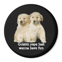 Golden Retriever Puppy Magnet