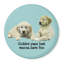 Golden Retriever Puppy Magnet