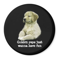 Golden Retriever Puppy Magnet