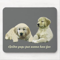 Golden Retriever Puppy Mousepad