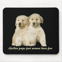 Golden Retriever Puppy Mousepad