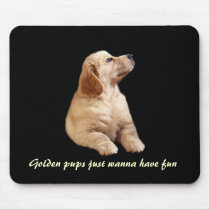 Golden Retriever Puppy Mousepad