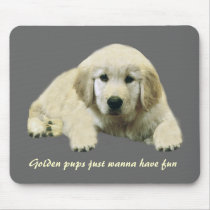 Golden Retriever Puppy Mousepad