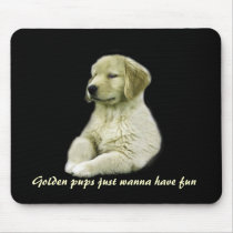 Golden Retriever Puppy Mousepad