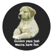 Golden Retriever Puppy Sticker