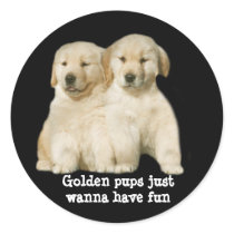 Golden Retriever Puppy Sticker