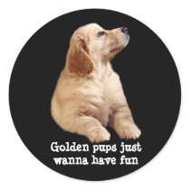 Golden Retriever Puppy Sticker