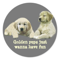 Golden Retriever Puppy Sticker