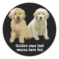 Golden Retriever Puppy Sticker