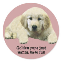 Golden Retriever Puppy Sticker