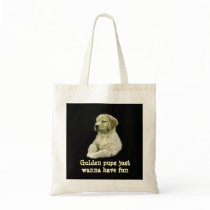 Golden Retriever Puppy Tote Bag