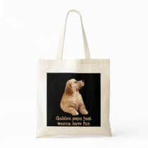 Golden Retriever Puppy Tote Bag