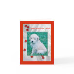 Golden Retriever Puppy Valentine Blank Note Card