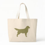 Golden Retriever (sage green) Tote Bag