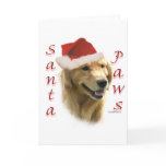 Golden Retriever Santa Paws Cards