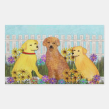 Golden Retriever Sunshine Stickers