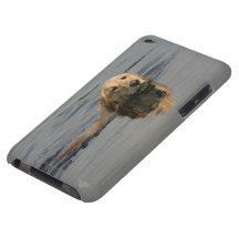 Golden Retriever Swimming Barely There iPod Cases