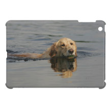 Golden Retriever Swimming iPad Mini Covers