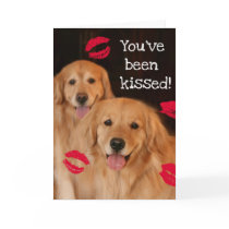 Golden Retriever Valentine's Day Card