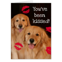 Golden Retriever Valentine's Day Card