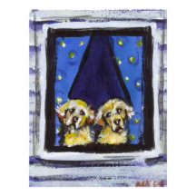 Golden Retriever window Letterhead