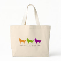 Golden Retrievers Colour My World With Joy Canvas Bag
