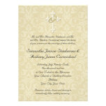 Golden Rings Cross, Christian Wedding Invitations