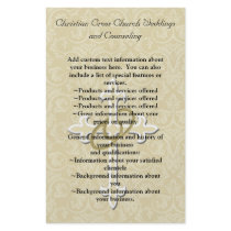 Golden Rings with Cross, Elegant Christian Love Custom Flyer