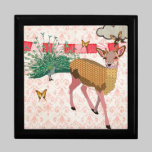 Golden Rose Deer & Peacock Pink  Gift Box gift boxes