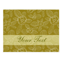 Golden Roses Postcard